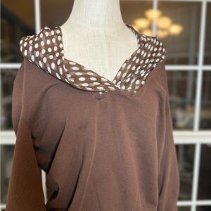 Kim Rogers Chocolate Brown Sweater – Size XL
